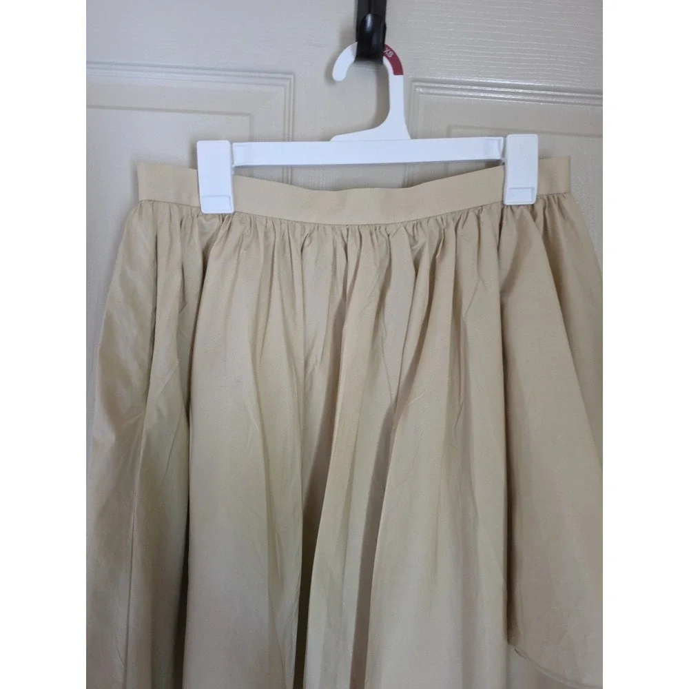 Tory Burch Cotton Poplin Layered an Asymmetry Skirt Design US 10